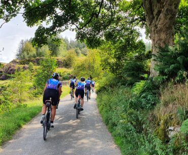 Women cycling in Sheffield
