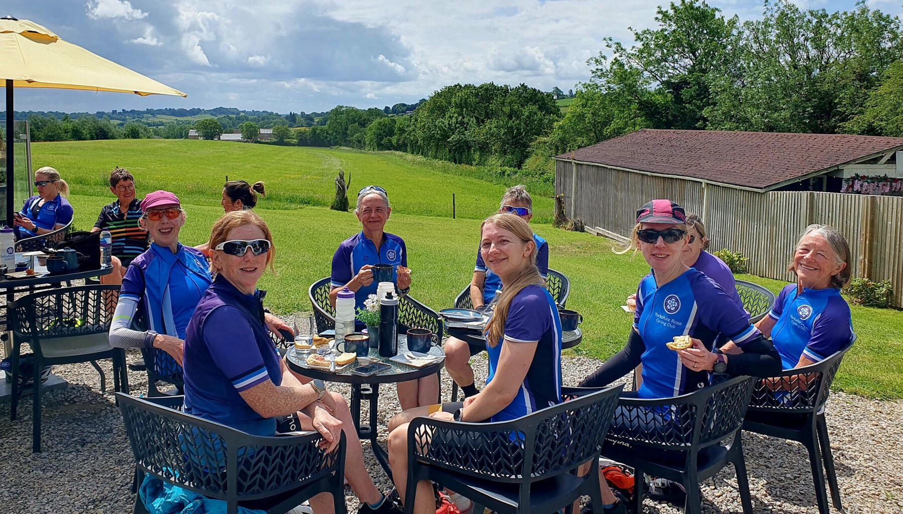 Cafe stops for coffee & cake… an important feature on all our rides